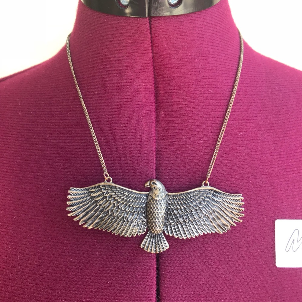 Silver Eagle Necklace gypsy style